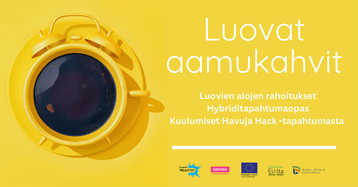Keltainen kahvikuppi kuvituskuvana.